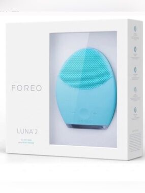 FOREO LUNA 2 Facial Cleansing Brush - Turquoise Blue